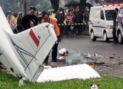 RS Polri Ungkap Korban Tewas Pesawat Jatuh BSD karena Benturan Keras