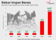 Rekor Impor Beras Terbesar, Ketahanan Pangan Nasional Mengkhawatirkan