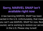 Marvel Snap dilarang, sama seperti TikTok