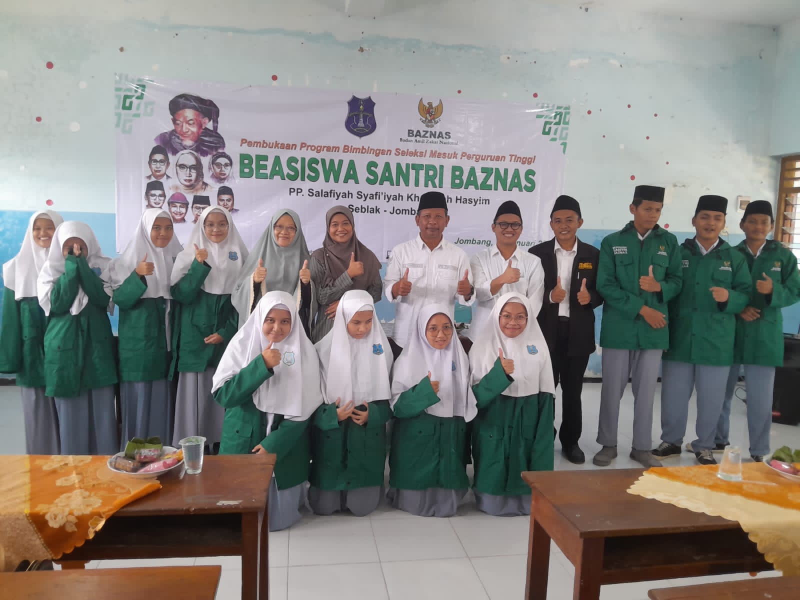 11-santri-pesantren-seblak-jombang-terima-beasiswa-baznas-ri