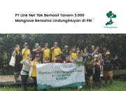 PT Link Net Tbk Tanam 3.000 Pohon Bakau untuk Masa Depan Hijau
