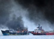 Kapal Terbakar di Perairan Banten, 12 ABK Dievakuasi