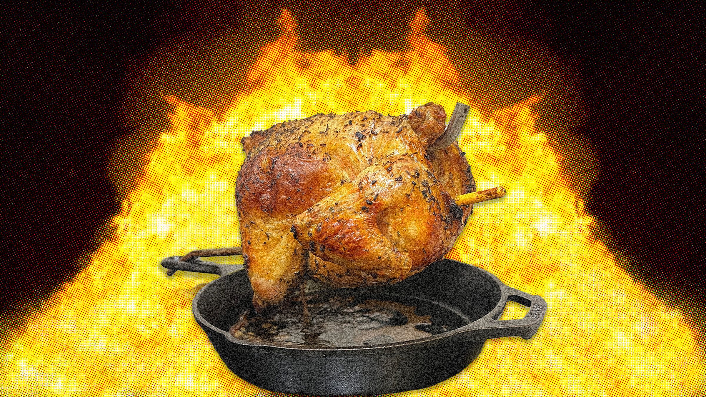 jika-anda-suka-mendapatkan-kutu-buku-di-dapur,-cobalah-memanggang-ayam-di-atas-tongkat