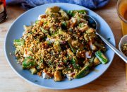Salad krisis mentimun dengan tahu