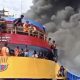 km-barcelona-terbakar-di-sulut,-penumpang-nekat-lompat-ke-laut