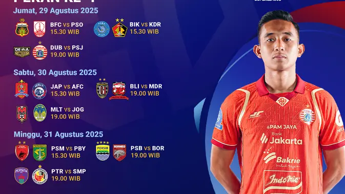 simak-jadwal-bri-super-league-2025/2026-pekan-ke-4,-live-streaming-eksklusif-hanya-di-vidio