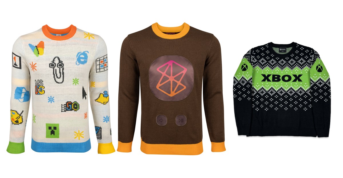 sweater-jelek-microsoft-kembali-dengan-opsi-coklat-clippy,-xbox,-dan-zune