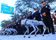 Robot Anjing Sedang Patroli di Piala Dunia 2026 di Meksiko