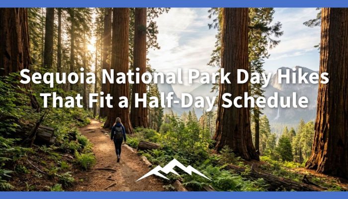 Pendakian Hari Taman Nasional Sequoia yang Sesuai dengan Jadwal Setengah Hari