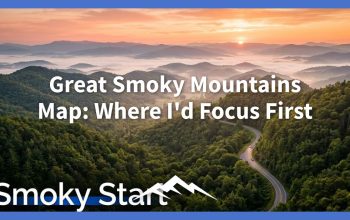 Peta Great Smoky Mountains: Tempat Saya Fokus Pertama