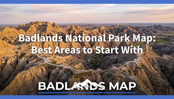 Peta Taman Nasional Badlands: Area Terbaik untuk Memulai