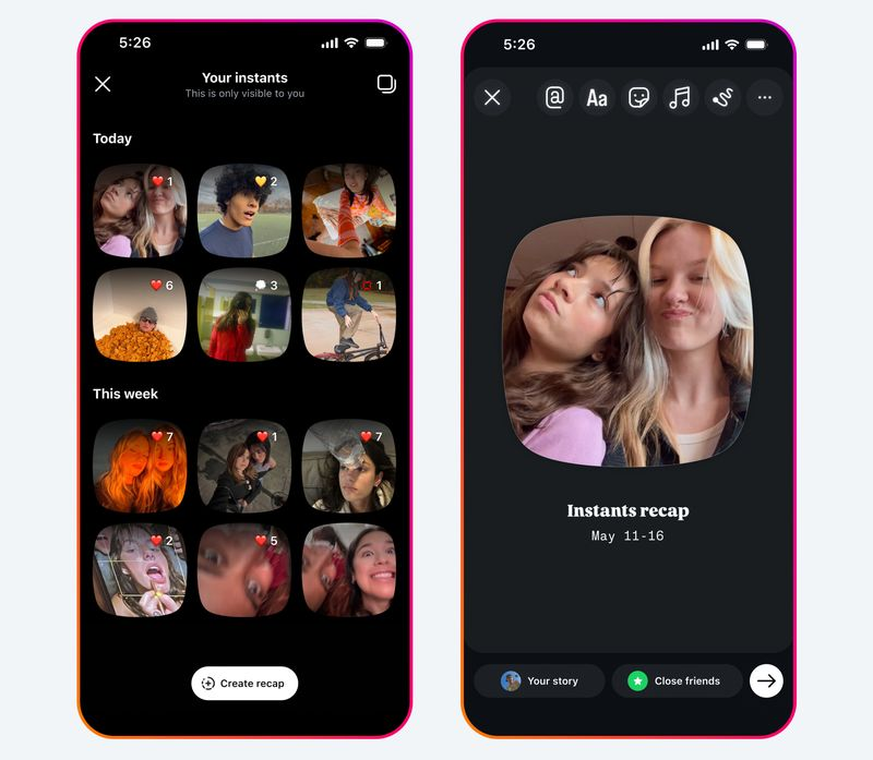 instagram-rilis-fitur-‘instants’-di-dm,-berbagi-foto-spontan-tanpa-filter