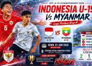 Jadwal Pertandingan Timnas Indonesia U-19 Vs Myanmar di Piala AFF U-19 2026