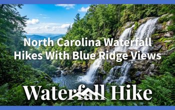 Pendakian Air Terjun Carolina Utara Dengan Pemandangan Blue Ridge