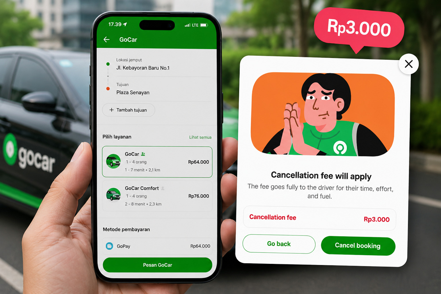 gojek-resmi-terapkan-biaya-pembatalan-gocar-rp3.000,-ini-syaratnya