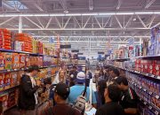 Saya mengikuti tur toko Piala Dunia terakhir di Walmart. Itu adalah puncak Amerika.