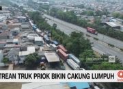 VIDEO: Antrean Truk Priok Bikin Cakung Lumpuh