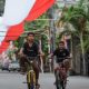 Bendera Merah Putih 81 Meter Membentang di Curug Tangerang