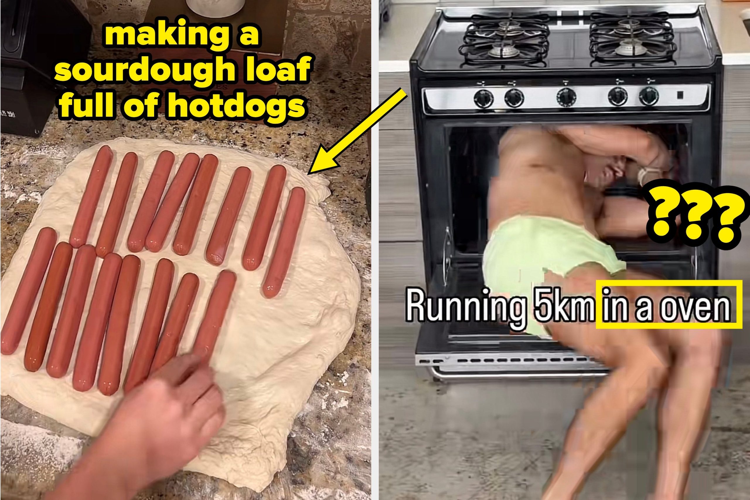 13-tiktoks-of-people-doing-random,-weird,-hilarious-sh*t-at-home-that-had-me-laughing-so-hard-i-turned-into-a-sourdough-loaf-filled-with-hotdogs