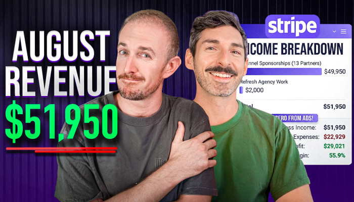 How My YouTube Channel Made $51,950 in August (Full Income Report)