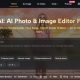 Screenshot AI Photo Editor Harus Mempertahankan Label Antarmuka Aslinya