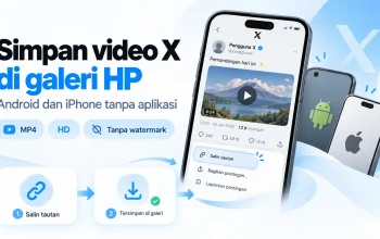 Cara simpan video X ke galeri HP, bisa di Android dan iPhone tanpa aplikasi