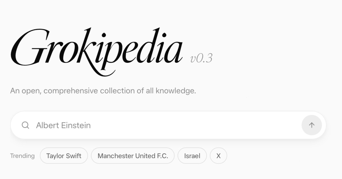 elon-musk’s-grokipedia-has-a-‘newly-refreshed’-design