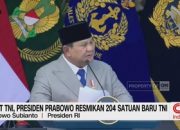 VIDEO: Di HUT TNI, Presiden Prabowo Resmikan 204 Satuan Baru TNI