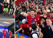 momen-selebrasi-timnas-indonesia-di-ruang-pers:-main-pistol-air-dan-rayakan-juara-bareng-wartawan