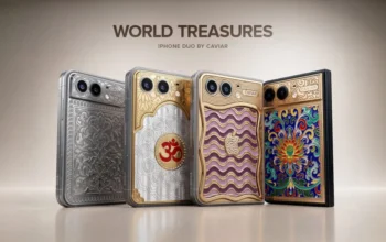 Caviar Hadirkan Koleksi iPhone Duo Berlapis Emas 24 Karat, Platinum, dan Berlian